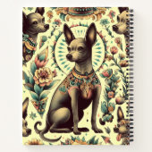 ヴィンテージXoloitzcuintleシームレス ノートブック (裏面)