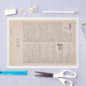 ヴィンテージXYZ辞書ページ（ブックから） 薄葉紙 (クラフト)