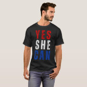 ヴィンテージYes彼女カマラハリス2024選挙 Tシャツ (正面フル)