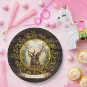 ヴィンテ素朴ージクリスマスのスタパーソナライズされたグパーティー ペーパープレート (パーティー)