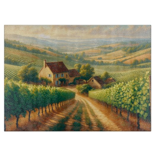 ヴィンフランスのヤード油彩画の切り離 カッティングボード (正面)