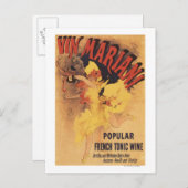 ヴィンマリアニ踊りガールフローティングワイン ポストカード (正面/裏面)