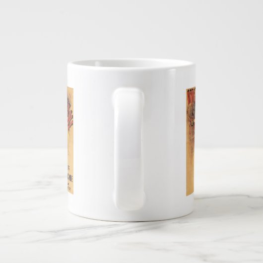 ヴィンマリアーニ踊りガールがワインを注ぐ ジャンボコーヒーマグカップ (裏面)