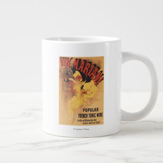 ヴィンマリアーニ踊りガールがワインを注ぐ ジャンボコーヒーマグカップ (右)