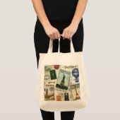 ヴィンモダンテージ旅行コラージュ トートバッグ (正面(商品))