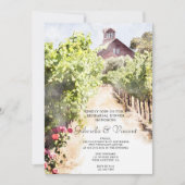 ヴィンヤードとレッドバーンウォーターカラーリハーサルディナー 招待状 (正面)