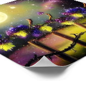 ヴィンヤードのインクと水芸術 ポスター (角)