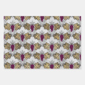 ヴィンルージュフランスのレッドワイン ラッピングペーパーシート (正面3)