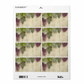 ヴィン空白のエレガントヤードワイナリー秋の結婚式 ラベル (フルシート)