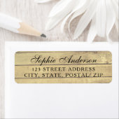 ヴィン素朴テージ結婚式差出人住所ラベル ラベル (インサイチュ)