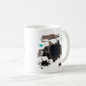 ヴィン素朴テージ車グランジアート コーヒーマグカップ (正面右)