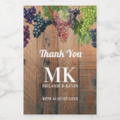 ヴィン素朴ヤードウッド&ブズモノグラム結婚ズ ワインラベル (シングルラベル)