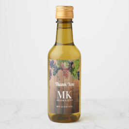 ヴィン素朴ヤードウッド&ブズモノグラム結婚ズ ワインラベル