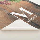 ヴィン素朴ヤードウッド&ブズモノグラム シェルパブランケット (3/4)