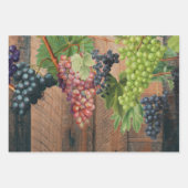 ヴィン素朴ヤードウッド&ブドウ ラッピングペーパーシート (正面2)