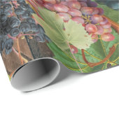 ヴィン素朴ヤードウッド&ブドウ ラッピングペーパー (ロールコーナー)