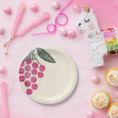 ヴィン素朴ヤードブドウ紙プレート ペーパープレート (パーティー)