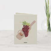 ヴィン素朴ヤードワイナリーありがとうノートカード サンキューカード (裏面)