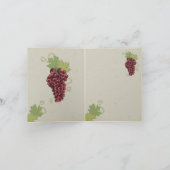 ヴィン素朴ヤードワイナリーありがとうノートカード サンキューカード (内部)