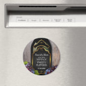 ヴィン素朴ヤードワイナリー日付を保存結婚する マグネット (インサイチュ (食洗機))