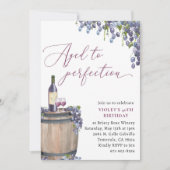 ヴィン素朴ヤードワイン誕生日、完全熟成 招待状 (正面)