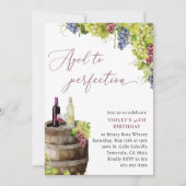 ヴィン素朴ヤードワイン誕生日、完全熟成 招待状 (正面)