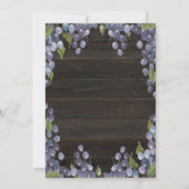 ヴィン素朴ヤードワイン誕生日、完全熟成 招待状 (裏面)