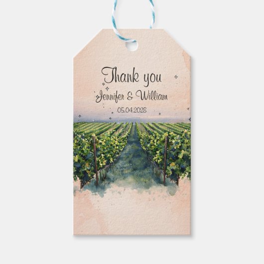 ヴィン素朴ヤード目的地イタリア結婚ズ ギフトタグ (正面)