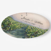 ヴィン素朴ヤード目的地イタリア結婚ズ ペーパープレート (アングル)