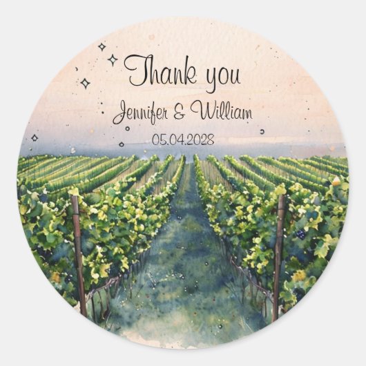 ヴィン素朴ヤード目的地イタリア結婚ズ ラウンドシール (正面)