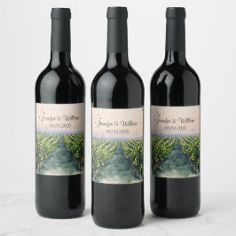 ヴィン素朴ヤード目的地イタリア結婚ズ ワインラベル