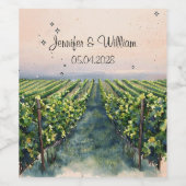 ヴィン素朴ヤード目的地イタリア結婚ズ ワインラベル (シングルラベル)