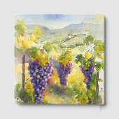 ヴィン素朴ヤード・ブドウ・レモン・イタリ結婚ア ゲストブック (裏面)