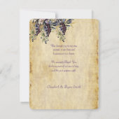 ヴィン結婚ヤード素朴ズ、水彩色、ありがとう サンキューカード (裏面)