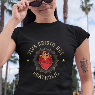 ヴィヴァクリストレイカトリックのクリステロスのギフト Tシャツ