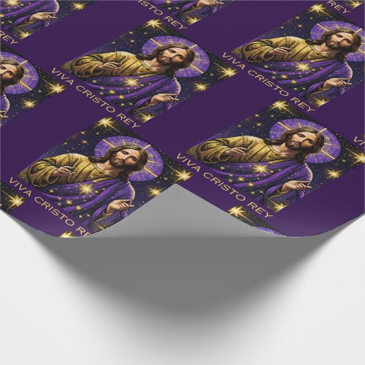 ヴィヴァクリストレイカトリック王イエスキリスト ラッピングペーパー (角)