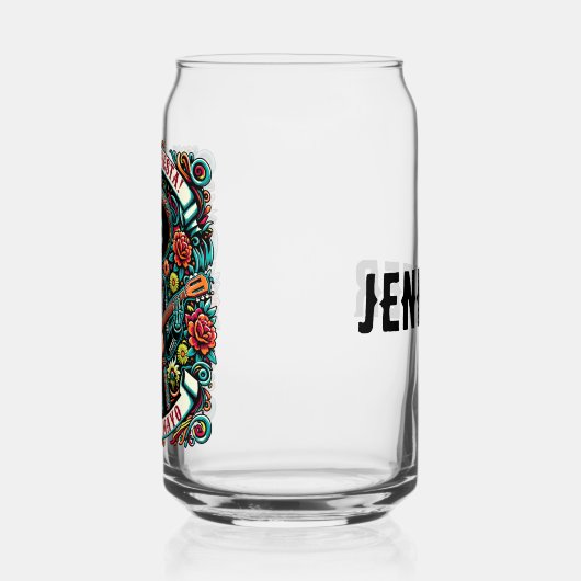 ヴィヴァラフィエスタ！シンコデマヨデザイン ガラス缶 (左)