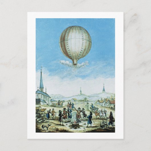 ヴィヴァレのアンノナイの景色と最初の飛行 ポストカード (正面)