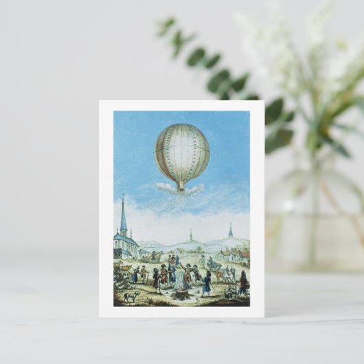 ヴィヴァレのアンノナイの景色と最初の飛行 ポストカード (スタンド正面)