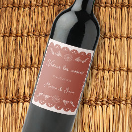 ヴィヴァンロスノヴィオスパペルピカドメ結婚キシカン ワインラベル