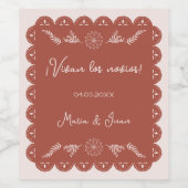 ヴィヴァンロスノヴィオスパペルピカドメ結婚キシカン ワインラベル (シングルラベル)