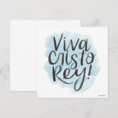 ヴィヴァ・クリスト・レイ! グリーティングカード 招待状 (正面/裏面)