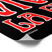 ヴィヴァ・ラ・フェタ 面白いギリシャのチーズのしゃれ ポスター (角)