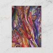 ヴィヴィアンとメルリンピンクパープルファンタジーパーチメント 名刺 (裏面)