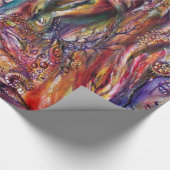 ヴィヴィアンとメルリンピンクパープルブルーファンタジー ラッピングペーパー (角)