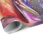 ヴィヴィアンとメルリンピンクパープルブルーファンタジー ラッピングペーパー (ロールコーナー)