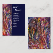 ヴィヴィアンとメルリンピンクパープルブルーファンタジー 名刺 (正面/裏面)