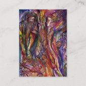 ヴィヴィアンとメルリンピンクパープルブルーファンタジー 名刺 (裏面)