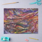 ヴィヴィアンとメルリンピンクパープルブルーファンタジー 薄葉紙 (クラフト)