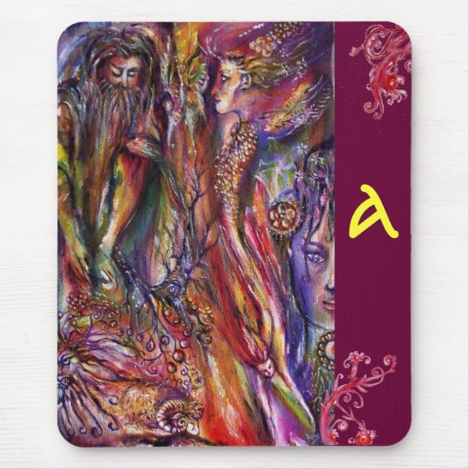 ヴィヴィアンとメルリン マウスパッド (正面)